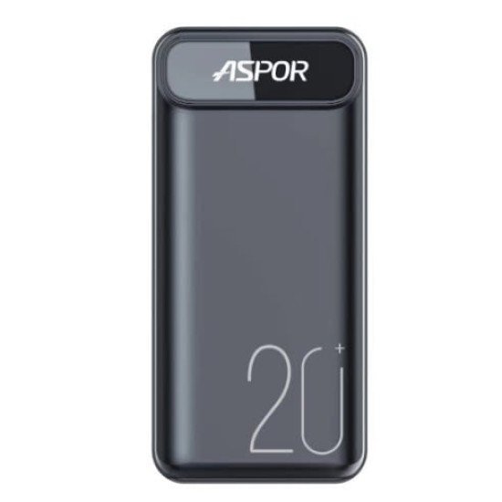 Aspor A396 PD Power Bank 20000mAh – Black