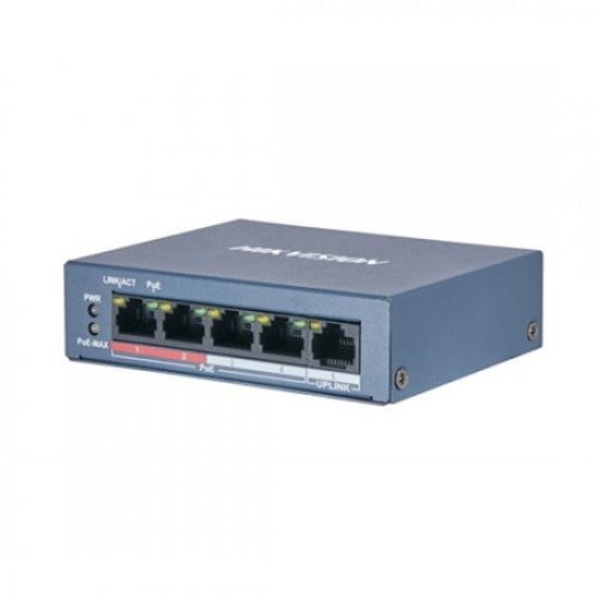 Hikvision DS-3E0105P-E-M 100MB 5 Port PoE Ethernet Switch