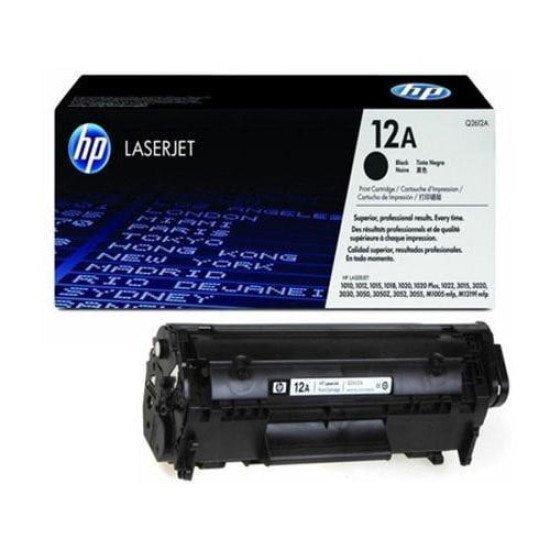 HP 12A Black LaserJet Toner Cartridge