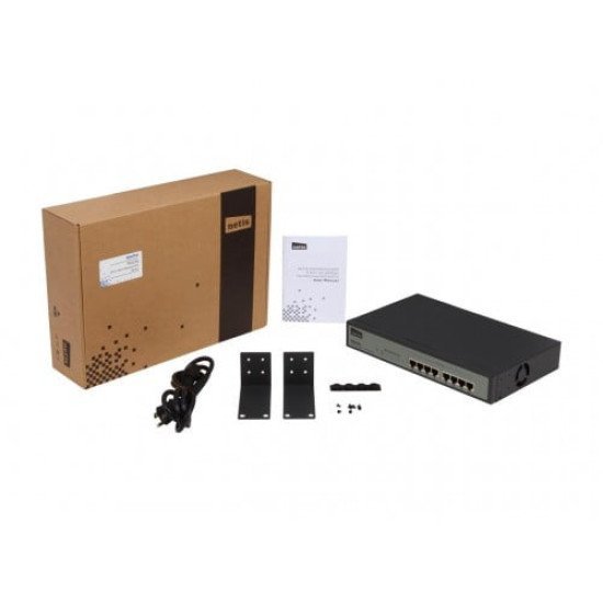 Netis PE6108 8 Port Fast Ethernet PoE Switch