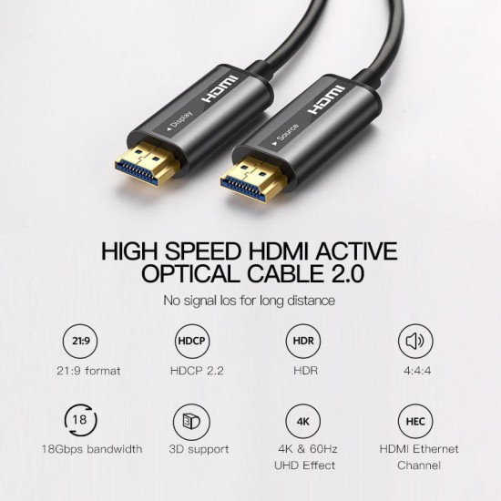 Ugreen HDMI 2.0 Zinc alloy Fiber Cable 40M