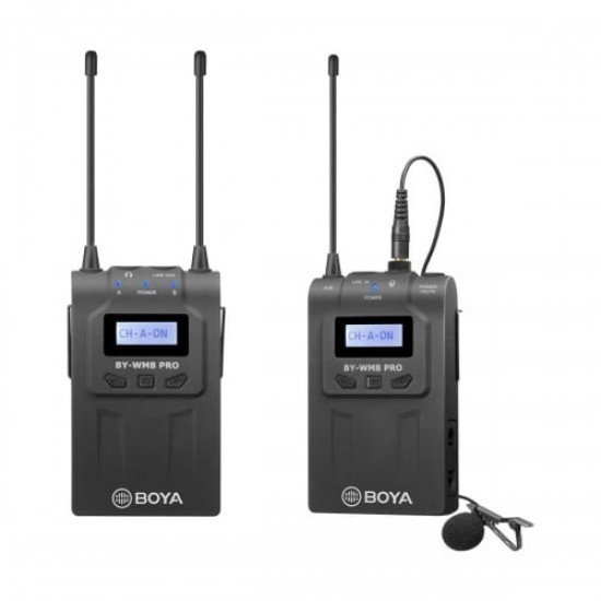 Boya BY-WM8 Pro-K1 UHF Dual Channel Wireless Microphone