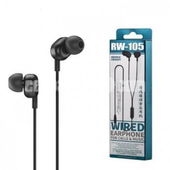 Remax RW-105 Music Earphone With HD Mic