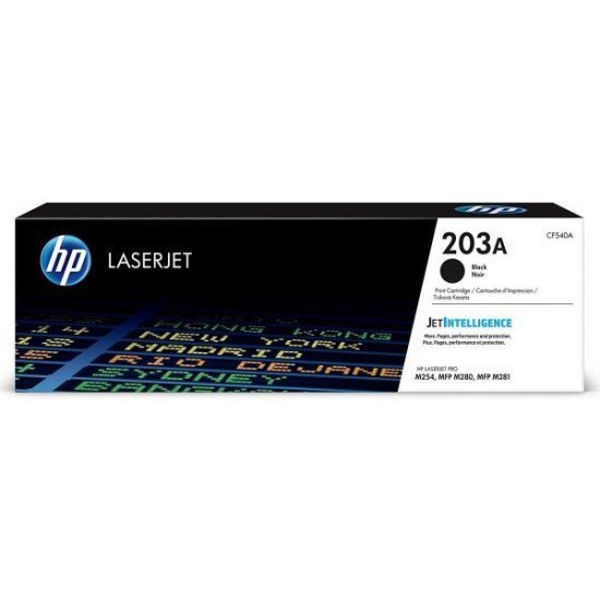 HP 203A Original Black Toner Cartridge, CF540A