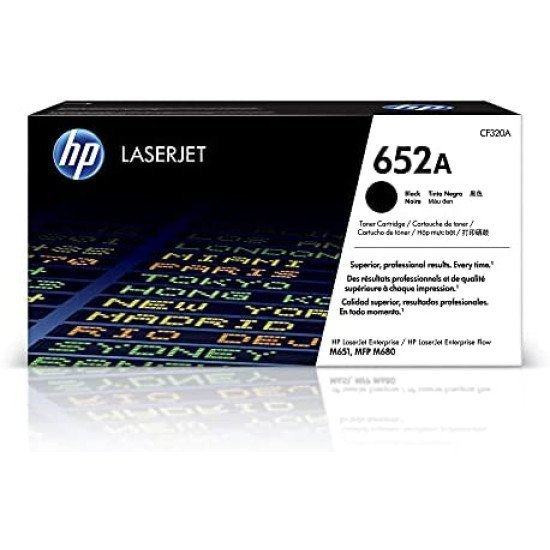 HP 652A Black Original LaserJet Toner Cartridge