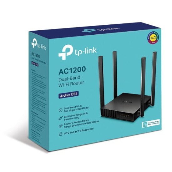 Tp-Link C54 AC1200 4 Antenna Wi-Fi Router