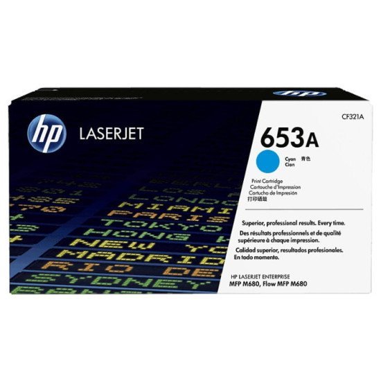 HP 653A Cyan Original LaserJet Toner Cartridge