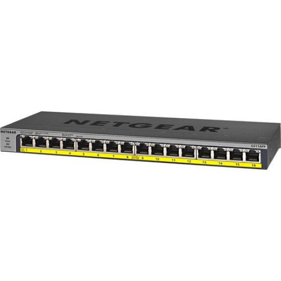Netgear GS116LP 16-Port Gigabit Ethernet Switch