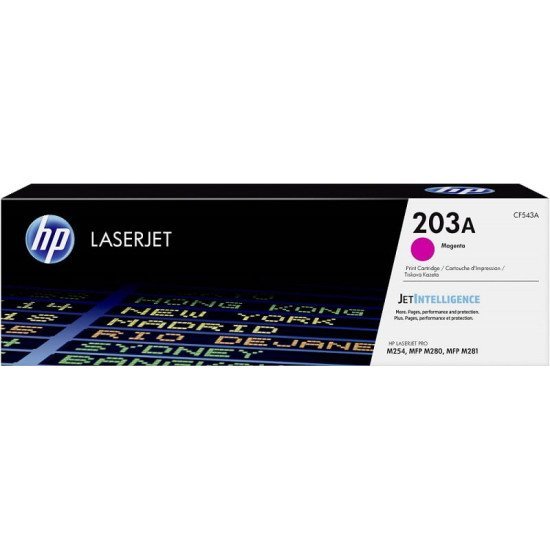 HP 203A Original Magenta Toner Cartridge, CF540A