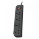 Belkin Power Stribe 4 Port 1.5 Meter Gray Economy Series (F9E400ZB1)