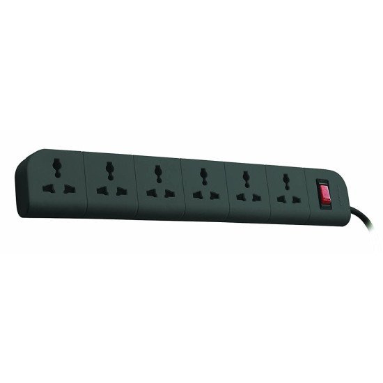 Belkin Power Stribe 6 Port 2 M Gray Economy Series (F9E600ZB2M)