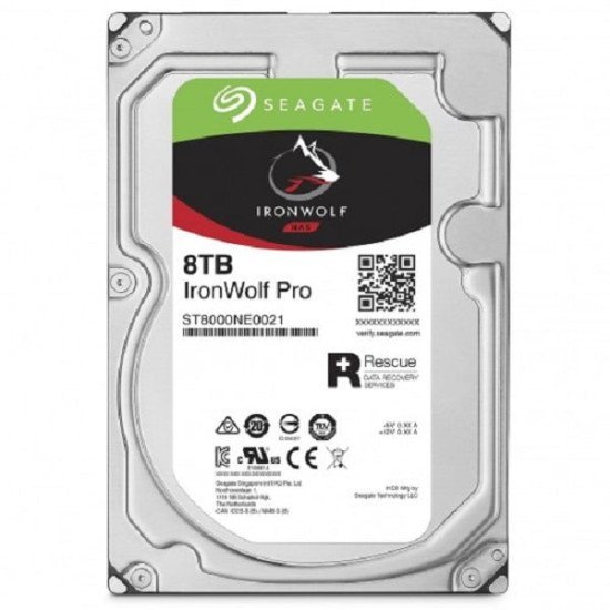 Seagate IronWolf Pro 8TB 3.5 Inch SATA 7200RPM NAS HDD