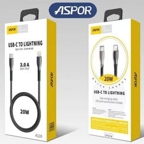 Aspor A110 USB-C To LIGHTNING Cable