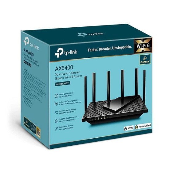 TP-Link Archer AX73 AX5400 Dual-Band 6-Stream Gigabit Wi-Fi 6 Router