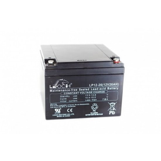 Leoch LP12-26 (12V 26Ah) Sealed Lead Acid Battery