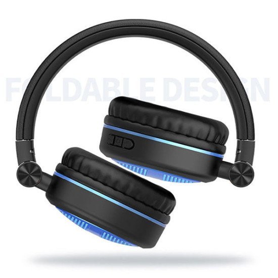 Yison B4 Portable Wireless Overhead Foldable Headphone (Blue)