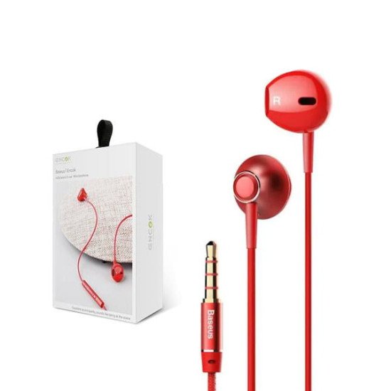 Baseus Encok H06 Lateral In-Ear Wired Earphone (Red)