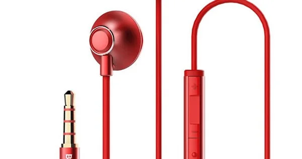 Baseus Encok H06 Lateral In Ear Wired Earphone Red