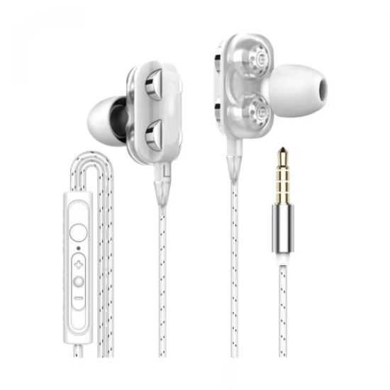 Baseus H08 Immersive Virtual 3D Gaming Earphone (White+Gray)