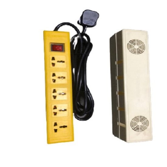 Light Breeze MJA01JD 5-Port Heavy-duty Multi-plug Power Strip with Child Protection