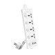 Deli ET411 Universal Hole Extension Power Strip