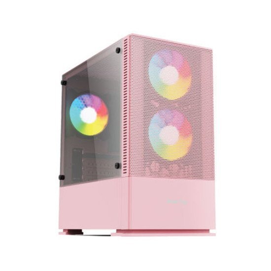 Value Top VT-B701-p Mini Tower Gaming Case (Pink)